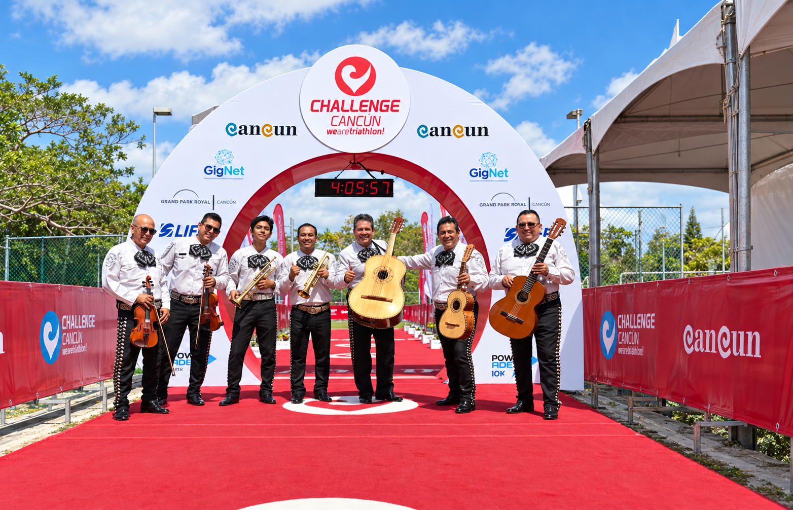 Mariachi Gran Reserva performing at a corporate event in Cancun