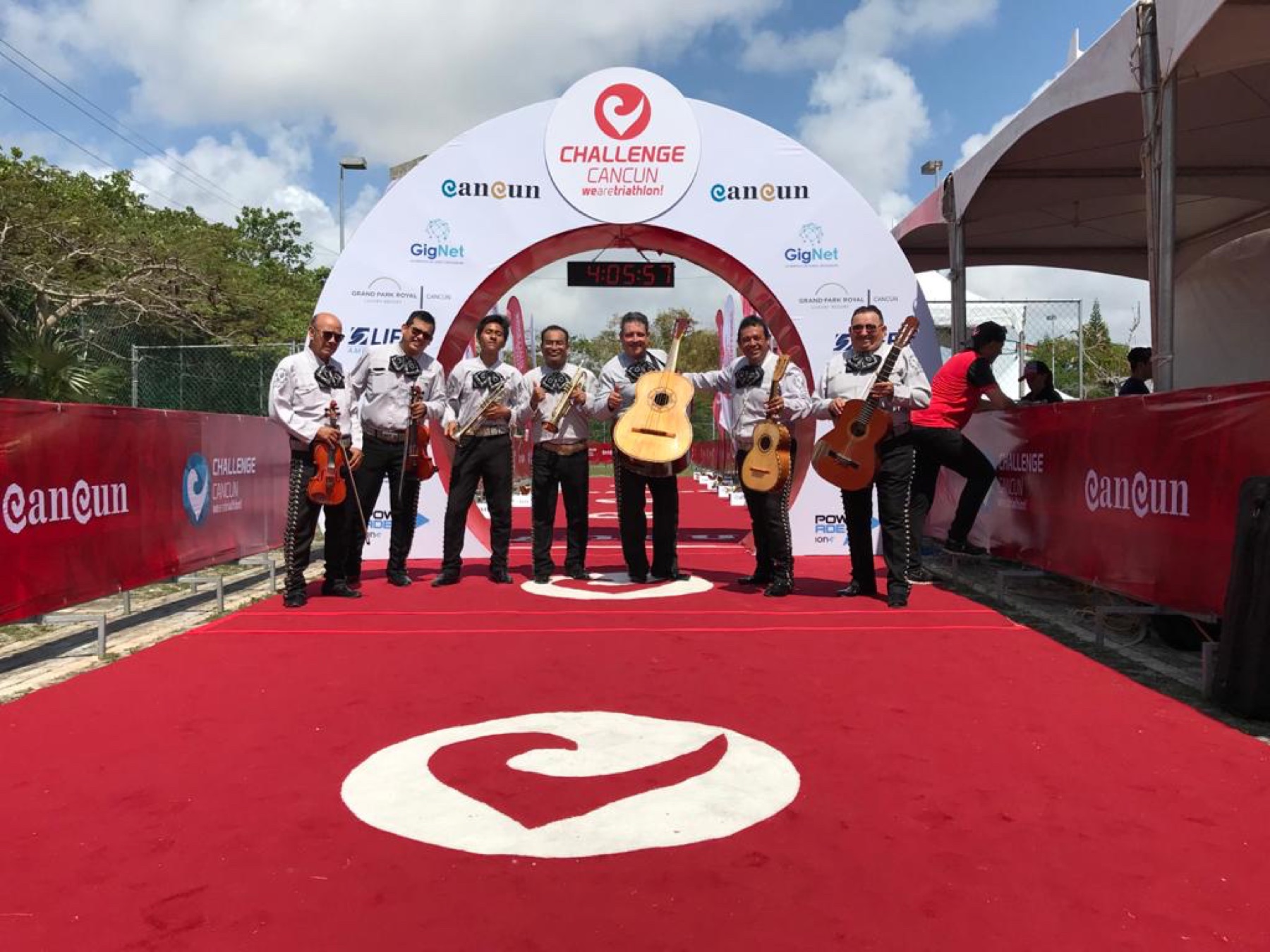 Mariachi Gran Reserva at a sporting event opening